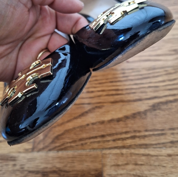 Tory Burch Black Raleigh 70mm Patent Pump 8.5 - Picture 4 of 9